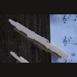 partituurclip voor hobo, handgemaakt, massief hout, cadeau voor hoboïst muzikant 
